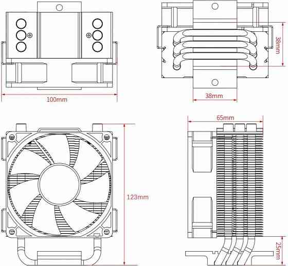 Устройство охлаждения(кулер) Id-Cooling Se-903-Xt Basic, 92мм, Ret (арт-6130) Макеевка