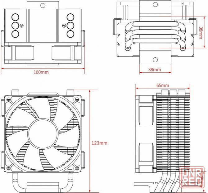 Устройство охлаждения(кулер) Id-Cooling Se-903-Xt Basic, 92мм, Ret (арт-6130) Макеевка - изображение 4