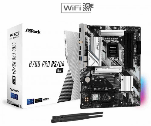 Материнская плата Asrock B760 Pro Rs/D4 Wifi (Lga1700, Atx) (арт-3153) Макеевка