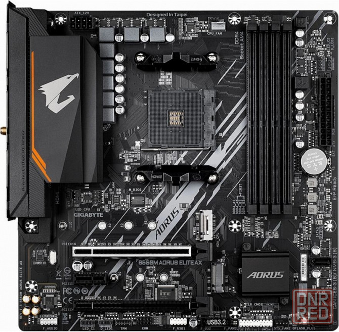 Материнская плата Gigabyte B550m Aorus Elite Ax Soc-Am4 Amd B550 4xddr4 Matx Ac`97 8ch(7.1) Gblan Ra Макеевка - изображение 2