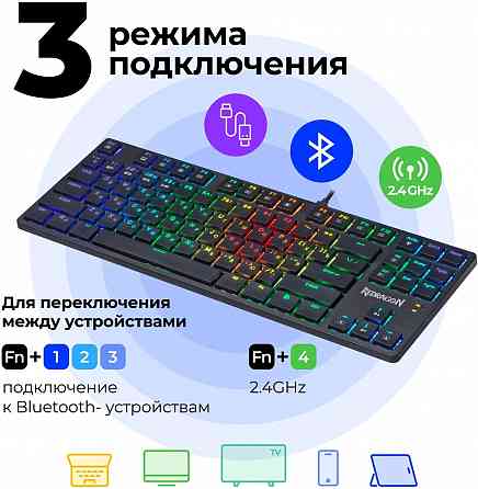 Беспроводная механическая клавиатура для компьютера Redragon Anubis Rgb (80%) (арт-3641) Макеевка