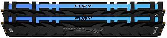 Оперативная память 16gb Kingston Fury Renegade Rgb Ddr4 3600mhz (Kf436c16rbak2/16) (2x8gb Kit) (арт- Макеевка