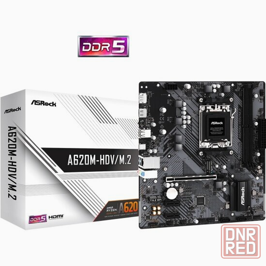 Материнская плата Asrock A620m-Hdv/M.2 (Am5, Matx) (арт-4949) Макеевка - изображение 1