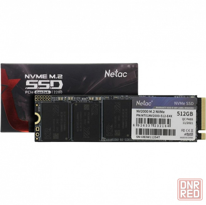 Твердотельный накопитель Ssd M.2 Nvme Netac Nv2000 512gb Pcie Nvme 3.0 X4 3d Nand Nt01nv2000-512-E4x Макеевка - изображение 2