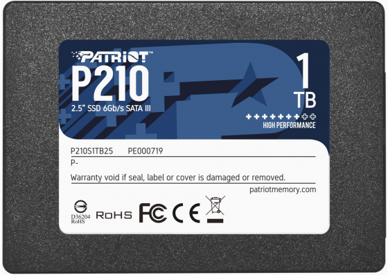 Твердотельный накопитель Ssd 2.5" Patriot Memory P210 1 тб (P210s1tb25) (арт-5019) Макеевка