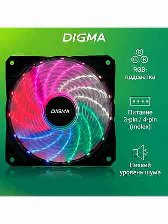 Вентилятор для корпуса Dfan-Frgb2 Rgb 120х120x25 (Molex) (арт-2201) Макеевка