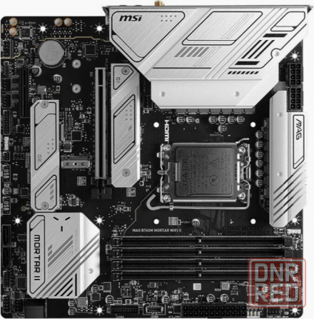 Материнская плата Msi Mag B760m Mortar Wifi Ii Matx Lga1700 4ddr5 Pci-Ex16 Pci-Ex4 3m.2 4sata3 Usb3. Макеевка - изображение 2