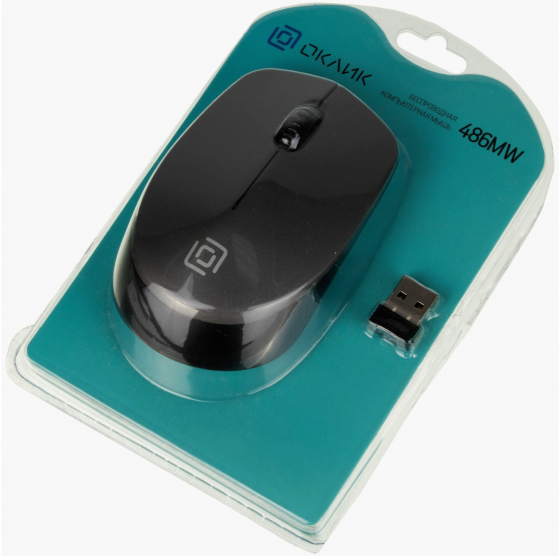 Мышь Oklick 486mw Usb серый/черный (арт-1401) Макеевка