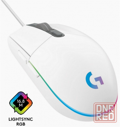 Игровая мышь Logitech G102 Lightsync белый оптическая (8000dpi) Usb 5 кнопок (арт-3424) Макеевка - изображение 2