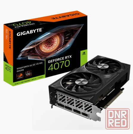 Видеокарта Gigabyte Rtx4070 Windforce 2x Oc V2 12gb Gddr6 192bit 3xdp Hdmi 2fan Rtl (арт-7300) Макеевка - изображение 1