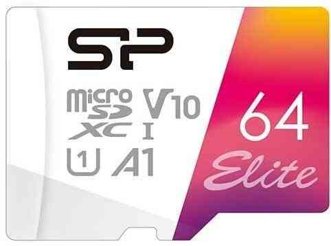 Флеш карта Microsd 64gb Silicon Power Elite A1 Microsdxc Class 10 Uhs-I U3 100 Mb/S (Sd адаптер) (ар Макеевка