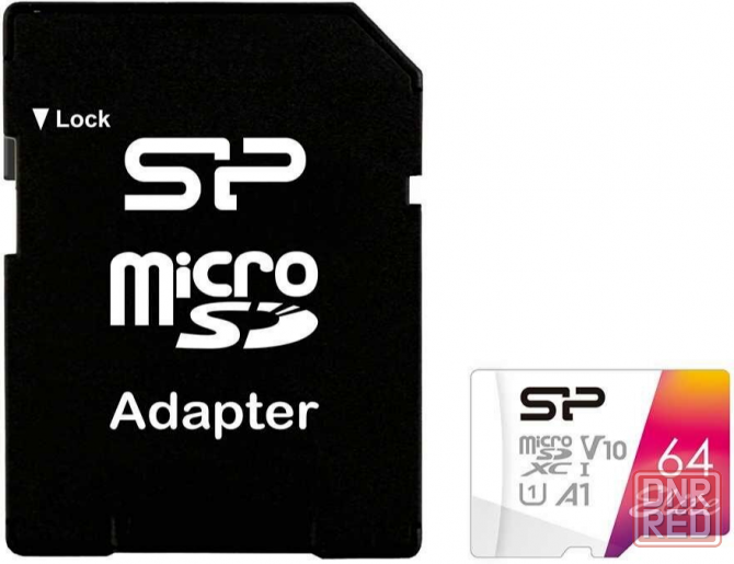 Флеш карта Microsd 64gb Silicon Power Elite A1 Microsdxc Class 10 Uhs-I U3 100 Mb/S (Sd адаптер) (ар Макеевка - изображение 2