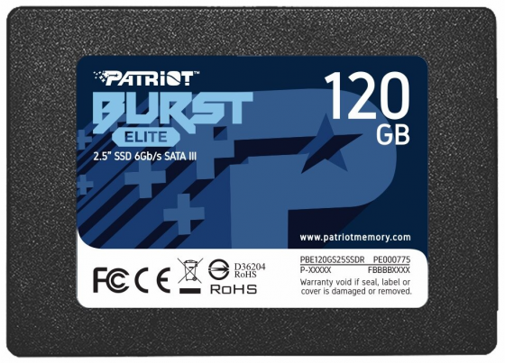 Твердотельный накопитель Ssd 2.5" Patriot Memory Burst Elite (Pbe120gs25ssdr) 120гб (арт-7189) Донецк