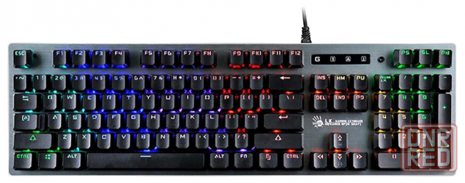 Игровая механическая клавиатура A4tech Bloody B765 Light Strike (Lk), серый, кириллица+Qwerty (арт-2 Донецк - изображение 1