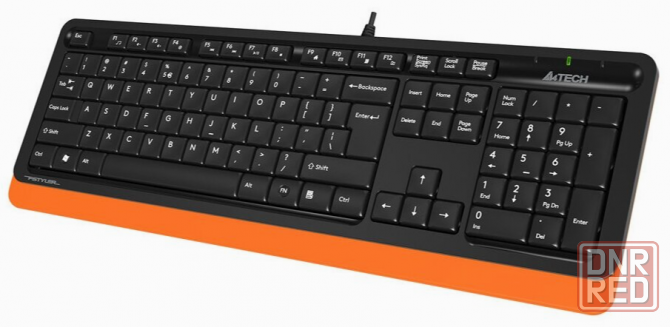 Клавиатура A4tech Fstyler Fk10 Orange-Black Usb (арт-4015) Донецк - изображение 1
