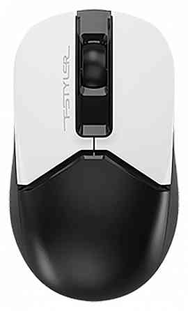 Мышь A4tech Fstyler Fb12 белый/черный оптическая (1200dpi) беспроводная Bt/Radio Usb (3but) (арт-321 Донецк
