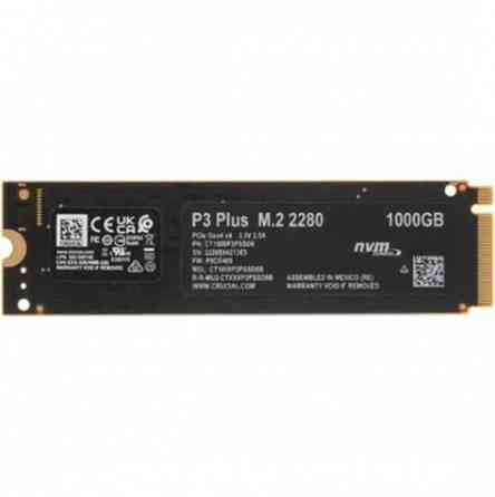 Твердотельный накопитель Ssd M.2 Nvme Crucial P3 Plus 1тб, M.2 2280, Pcie 4.0 X4 (Ct1000p3pssd8) (ар Макеевка