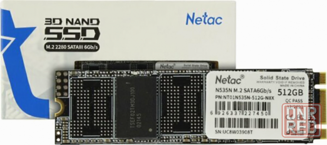 Твердотельный накопитель Ssd M.2 Sata Netac N535n (Nt01n535n-512g-N8x) 512гб (арт-3132) Донецк - изображение 1