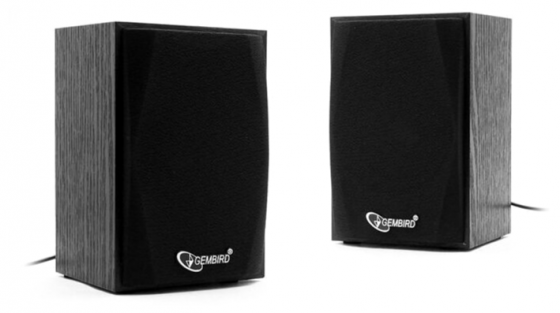 Колонки Gembird Spk-201 2.0, мдф, черный, 5 вт, регулятор громкости, Usb-питание (арт-1066) Донецк