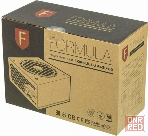 Блок питания Formula Atx 450w Formula-Ap450-80 80 Plus White (20+4pin) Apfc 120mm Fan 7xsata Rtl (ар Донецк - изображение 3