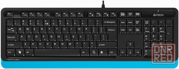 Клавиатура A4tech Fstyler Fk10 Black-Blue Usb черный (арт-7410) Донецк - изображение 1