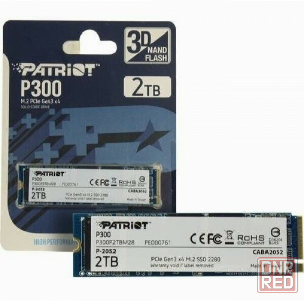 Твердотельный накопитель Ssd M.2 Nvme Patriot Memory P300 (P300p2tbm28) 2тб (арт-4298) Донецк - изображение 1