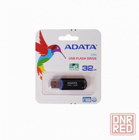 Накопитель Usb 2.0 32гб Adata C906 (Ac906-32g-Rbk), черный (арт-5182) Донецк - изображение 1