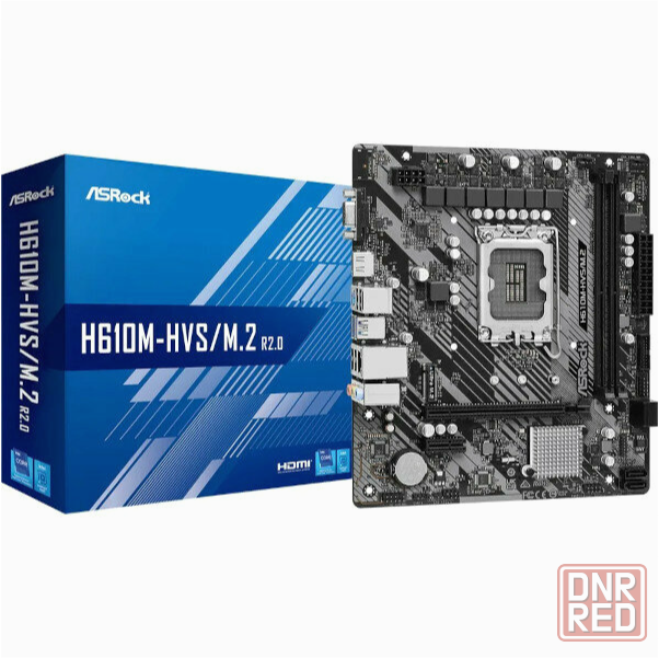Материнская плата Asrock H610m-Hvs/M.2 R2.0 Lga1700 (арт-3875) Донецк - изображение 1