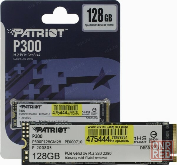 Твердотельный накопитель Ssd M.2 Nvme Patriot Memory (P300p128gm28) 128гб (арт-2594) Донецк - изображение 1