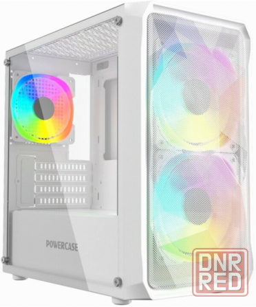 Корпус Powercase Mistral Micro A3w Argb, Tempered Glass, 2x 140mm Argb Pwm+1x 120mm Argb Pwm, белый, Донецк - изображение 1