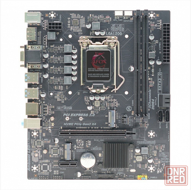 Материнская плата Afox Ih470d4-Ma5-V2 , Lga1200, Rtl (арт-8283) Макеевка - изображение 1