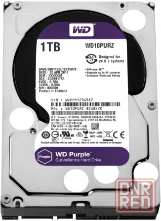 Жесткий диск Western Digital Wd Purple 1 тб Wd10purz (арт-1965) Донецк - изображение 1