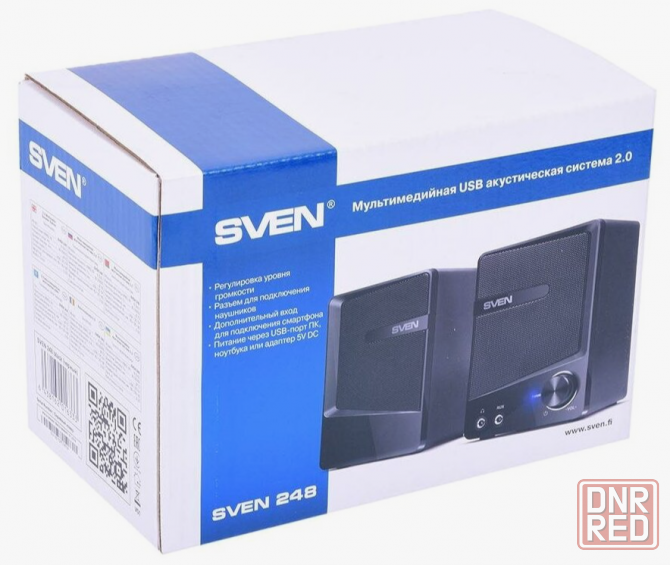 Колонки 2.0 Sven 248 чёрный (6w, питание Usb) (Sv-016333) (арт-3448) Донецк - изображение 2