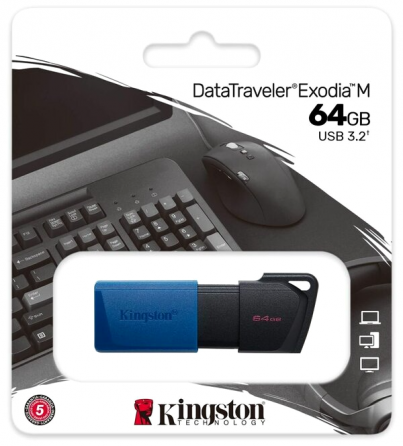Флеш-диск Kingston Datatraveler Exodia M 64gb (Dtxm/64gb) (арт-5726) Донецк