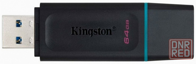 Накопитель Usb 3.2 64gb Kingston Datatraveler Exodia Dtx/64gb Gen 1 Black/Teal (арт-4565) Донецк - изображение 2