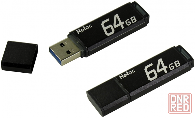 Накопитель Usb 2.0 64гб Netac U351 (Nt03u351n-064g-20bk), черный (арт-2513) Донецк - изображение 3