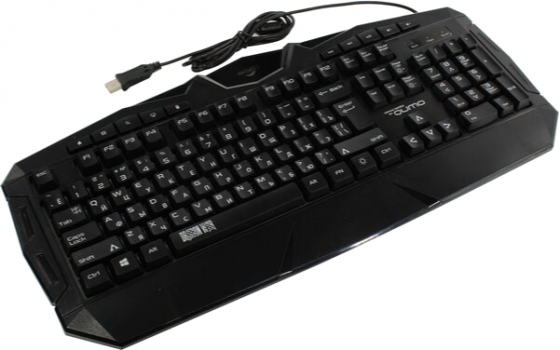 Клавиатура Qumo Antares K60, игровая, проводная, мембранная, 114 клавиш, Usb, подсв, чёрная (арт-361 Донецк