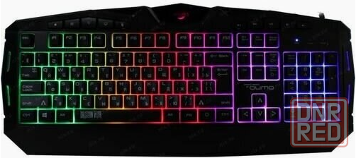Клавиатура Qumo Antares K60, игровая, проводная, мембранная, 114 клавиш, Usb, подсв, чёрная (арт-361 Донецк - изображение 1