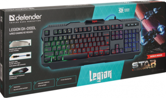 Клавиатура Defender Legion Gk-010dl 45010 (арт-3172) Донецк