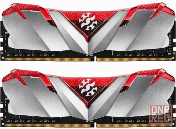 Модуль памяти Adata 16gb (2 X 8gb) Udimm, Xpg Gammix D30, 3200mhz Cl16-20-20, 1.35v, красный радиато Донецк - изображение 1