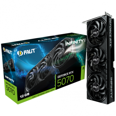Видеокарта Palit Geforce Rtx 5070 Infinity 3 12 гб, 2325 мгц, черный (арт-5639) Макеевка