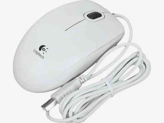 Мышь проводная Logitech B100 910-003360, 800dpi, белый (арт-1068) Донецк