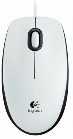 Мышь проводная Logitech B100 910-003360, 800dpi, белый (арт-1068) Донецк