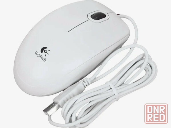 Мышь проводная Logitech B100 910-003360, 800dpi, белый (арт-1068) Донецк - изображение 2