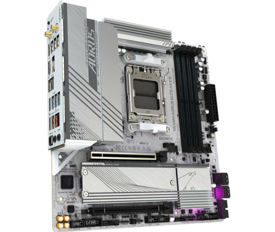Материнская плата Gigabyte B650m A Elite Ax Ice, Socketam5, Amd B650, Matx (арт-1342) Макеевка