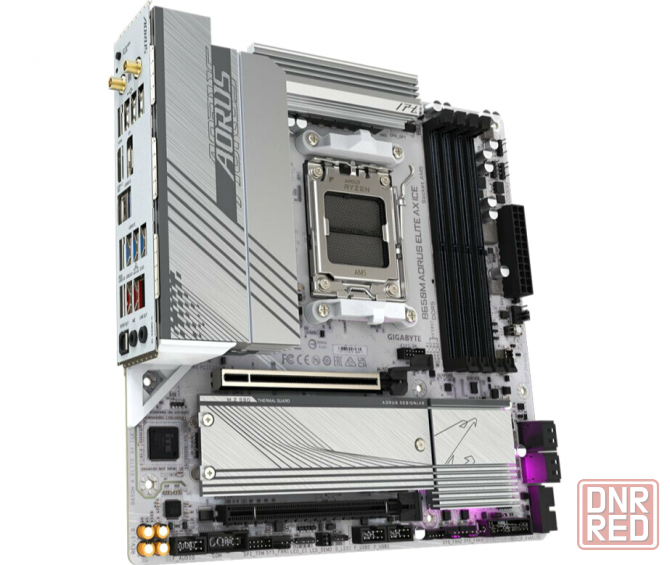 Материнская плата Gigabyte B650m A Elite Ax Ice, Socketam5, Amd B650, Matx (арт-1342) Макеевка - изображение 4