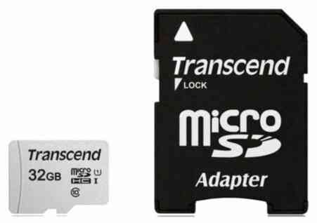 Карта памяти 32gb Transcend Ts32gusd300s-A Microsdhc Class 10 U1 300s + адаптер (арт-7480) Донецк