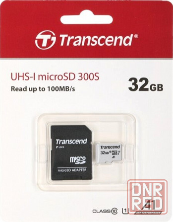 Карта памяти 32gb Transcend Ts32gusd300s-A Microsdhc Class 10 U1 300s + адаптер (арт-7480) Донецк - изображение 2