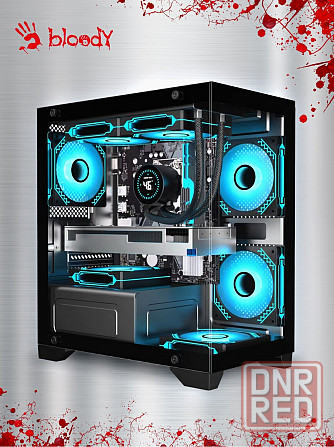 Компьютерный корпус Matx Bloody Bd-Cc103 черный (Bd-Cc103-Bk) (арт-9451) Макеевка - изображение 1