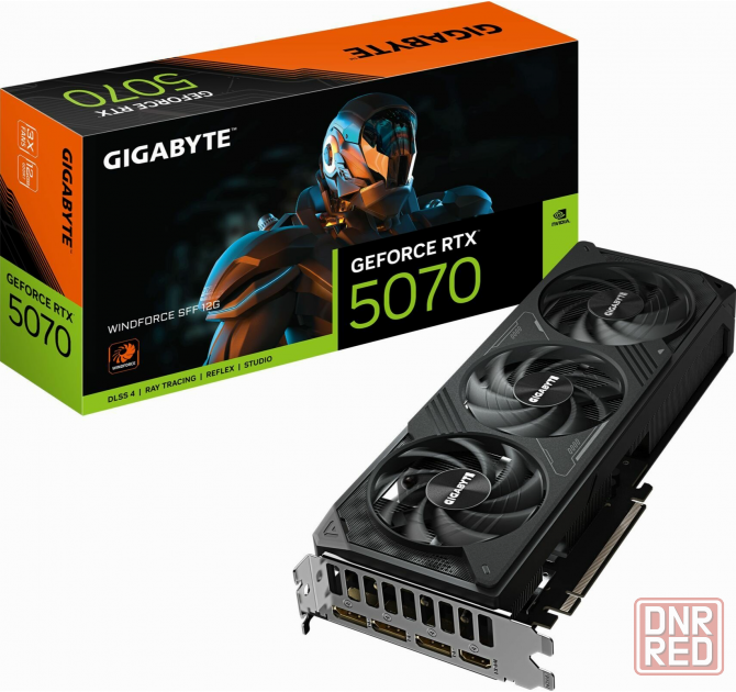 Видеокарта Gigabyte Nvidia Geforce Rtx 5070 12gb (Gv-N5070wf3-12gd) Pci-E (арт-7692) Макеевка - изображение 1